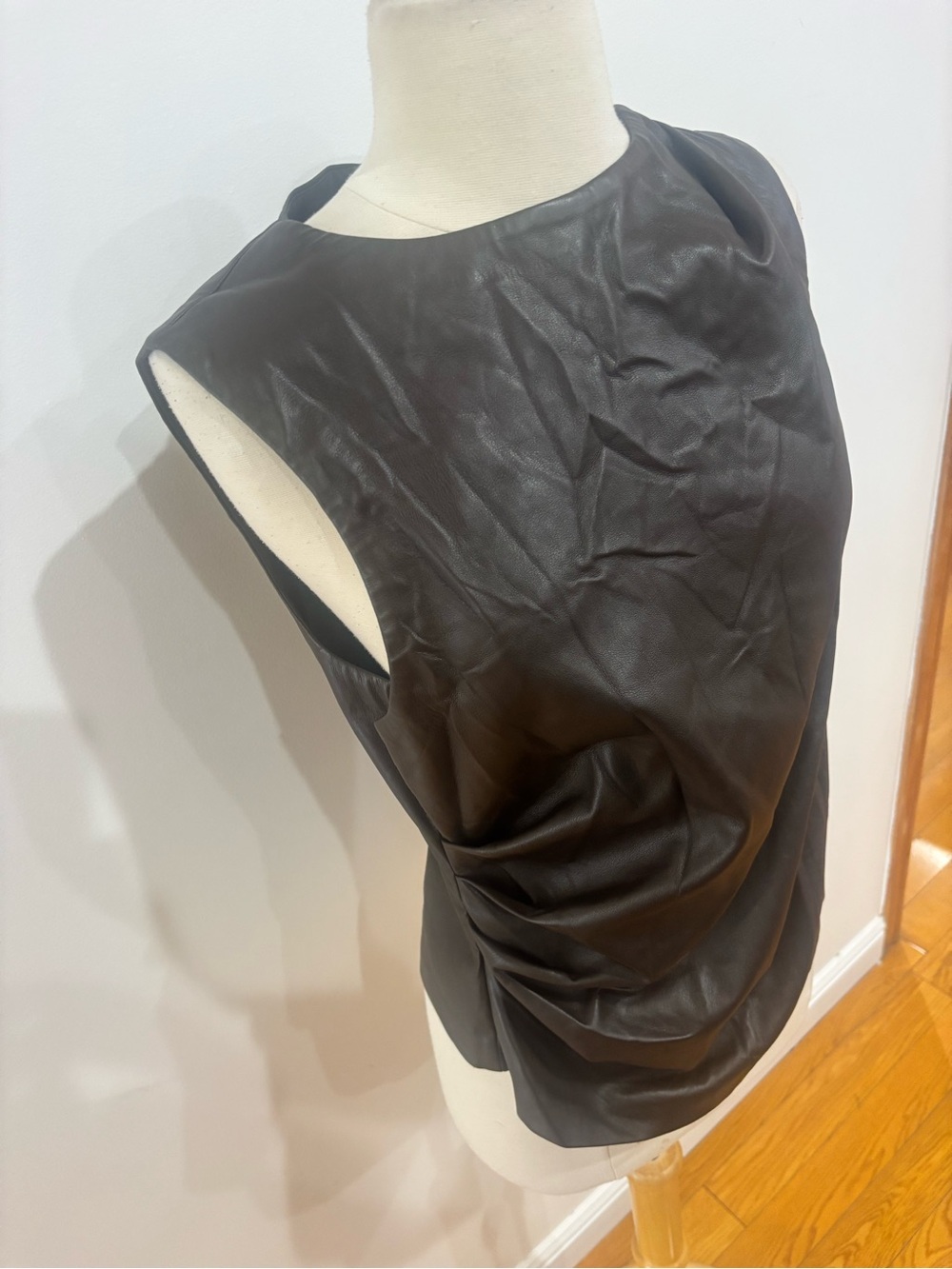 Joe's Jeans Meg Vegan Leather Top, Size: XL - Picture 9 of 14